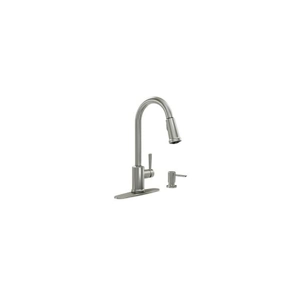 Indi Spot Resist Stainless One-Handle High Arc Pulldown Kitchen Faucet